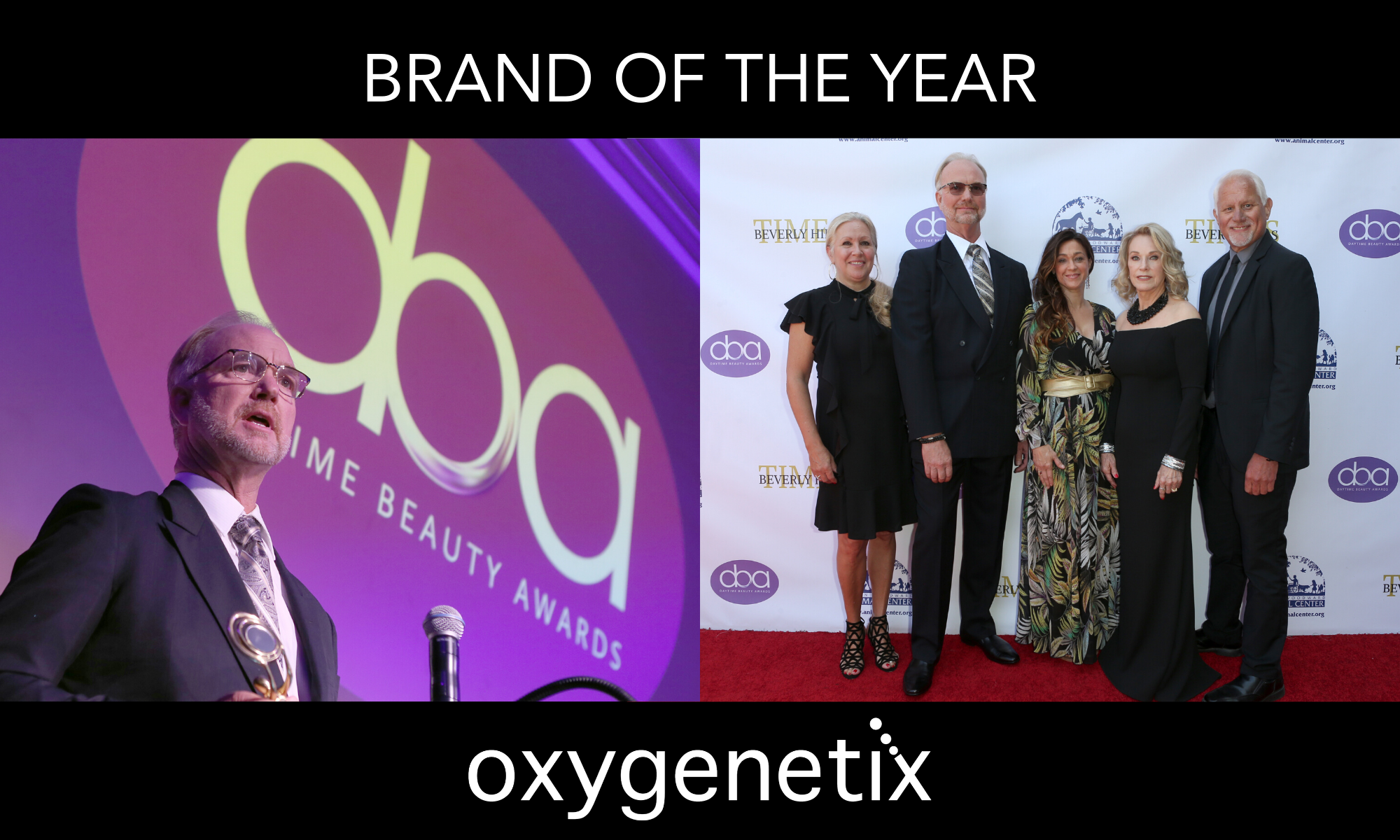 Oxygenetix Won Brand of The Year at the Daytime Beauty Awards